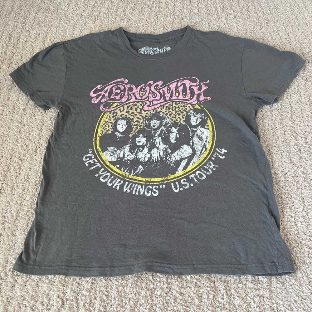 Womens Aerosmith T Shirt Size Large